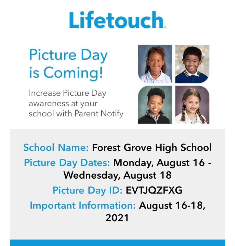 Lifetouch Flyer for FGHS picture date